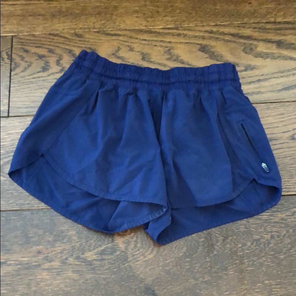 Lululemon navy shorts with liner. Size 8